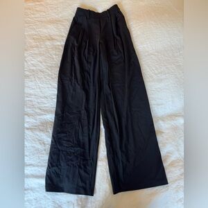 Lululemon Daydrift High Rise Wide Leg Black Trouser Pants XXS